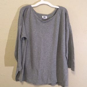Ribbed sweater gray